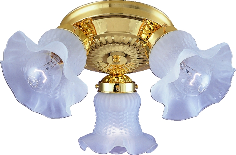 FIXTURE CEIL 3LT FROS TULIP PB