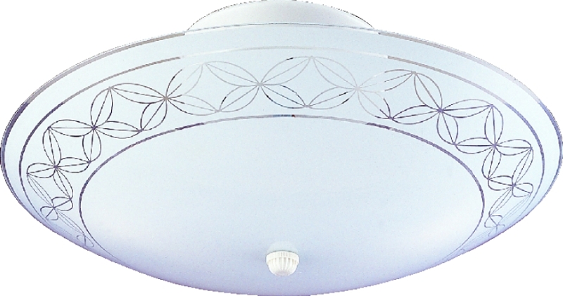 FIXTURE CEIL2LT SEMISCROLL WHT