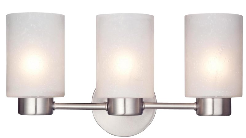 FIXTURE LIGHT 3LT WALL BRS NIC