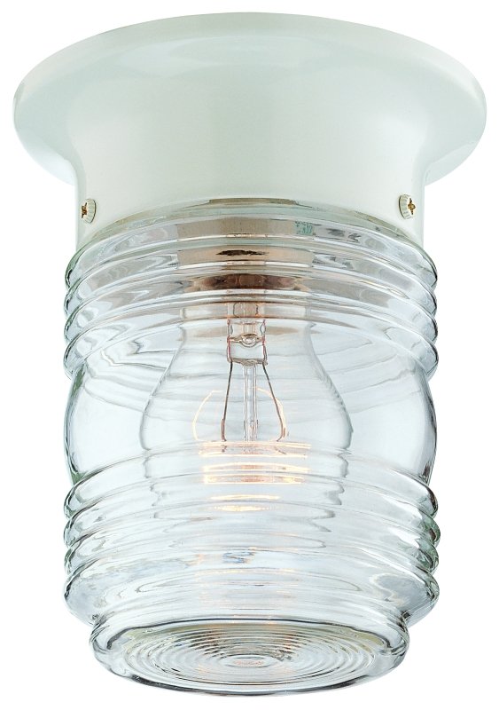 FIXTURE PORCH CMNT 1LT WHITE  