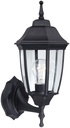 FIXTURE PORCH WLMT 1LT BLACK  
