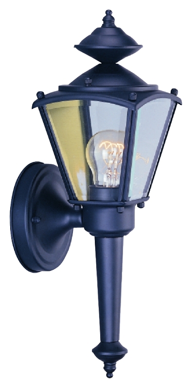 FIXTURE PORCH WLMT 1LT BLACK  