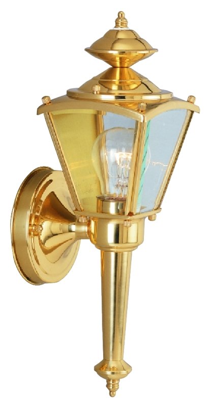 FIXTURE PORCH WLMT 1LT POL BRS