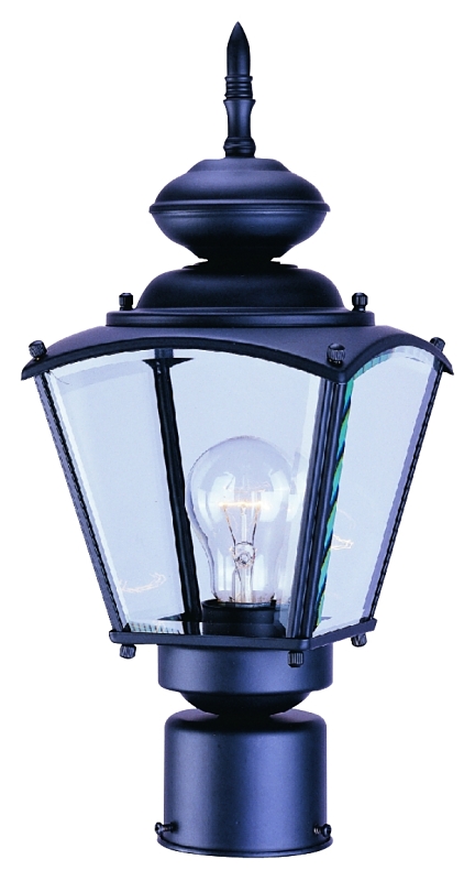 FIXTURE POST LANTERN 1LT BLACK