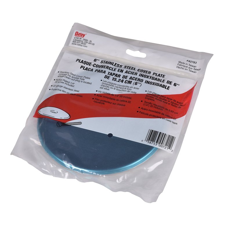 FLANGE COVER PLATE SS 6IN     