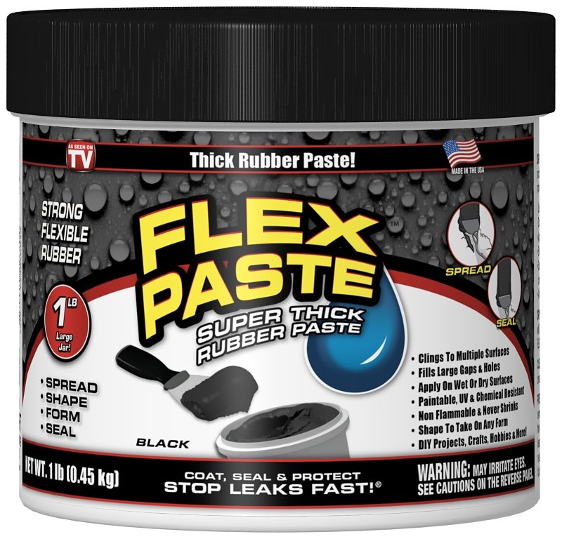 FLEX PASTE BLACK 1LB JAR      