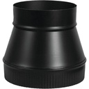 FLUE PIPE INCREASER 6X7IN BLK 