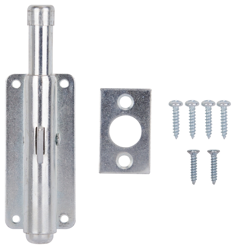 FOOT BOLT 4IN STEEL ZINC PLATE
