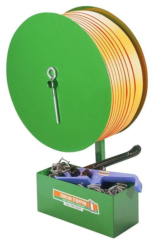 FORKLIFT MOUNTED STRAP DISPENS