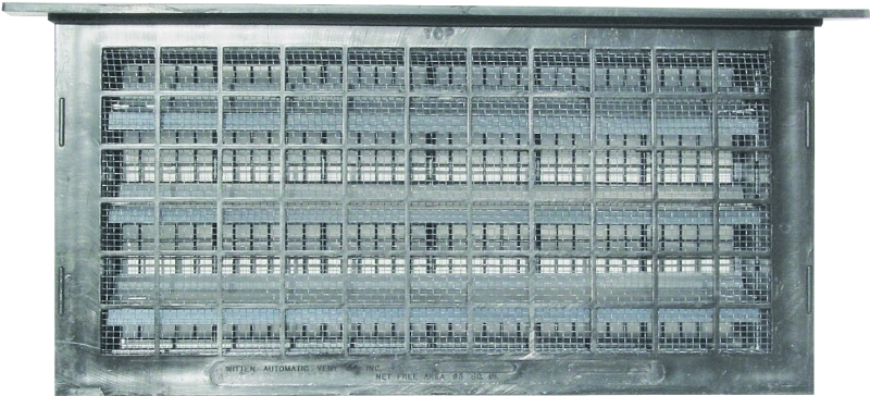 FOUNDATION VENT GRAY PLASTIC  