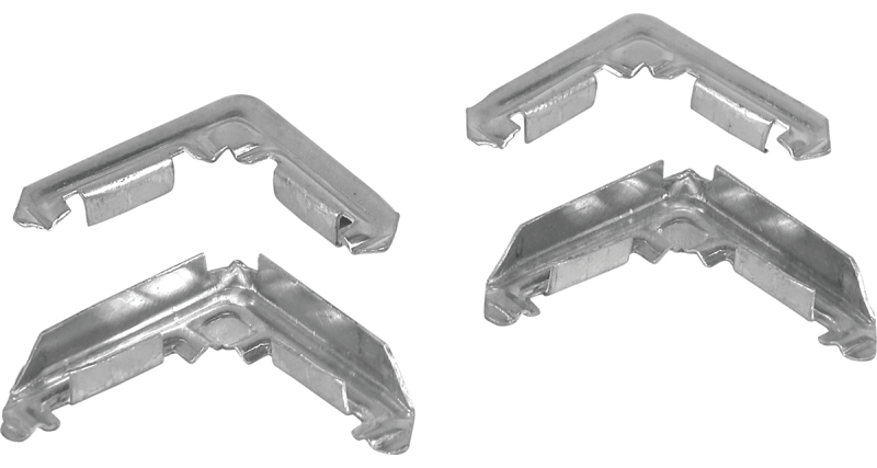 FRAME CORNER PLSTC 3/8IN ALUM 