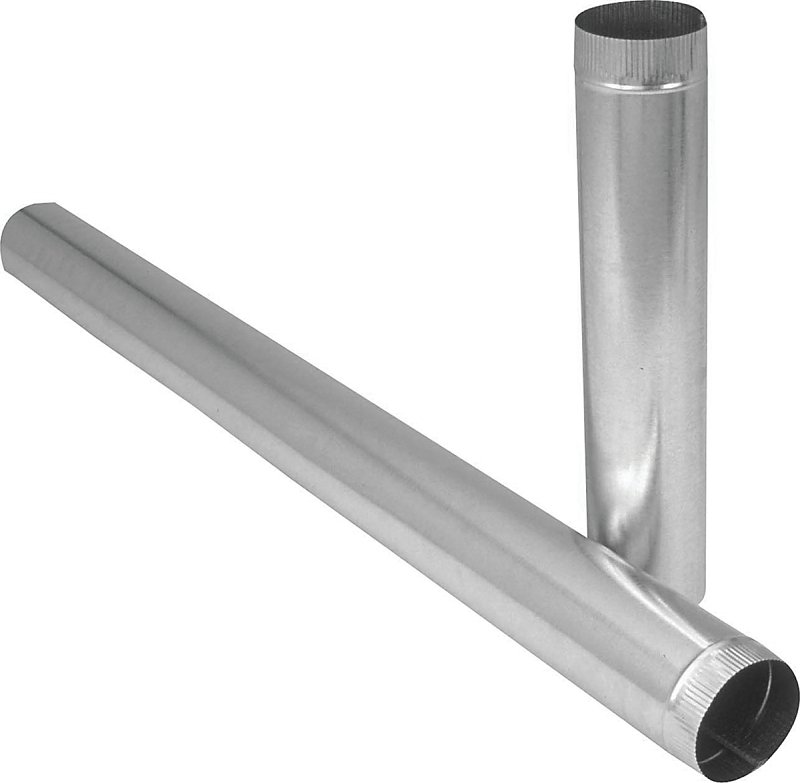 FURN PIPE HLFJNT 26GA 6IN GALV