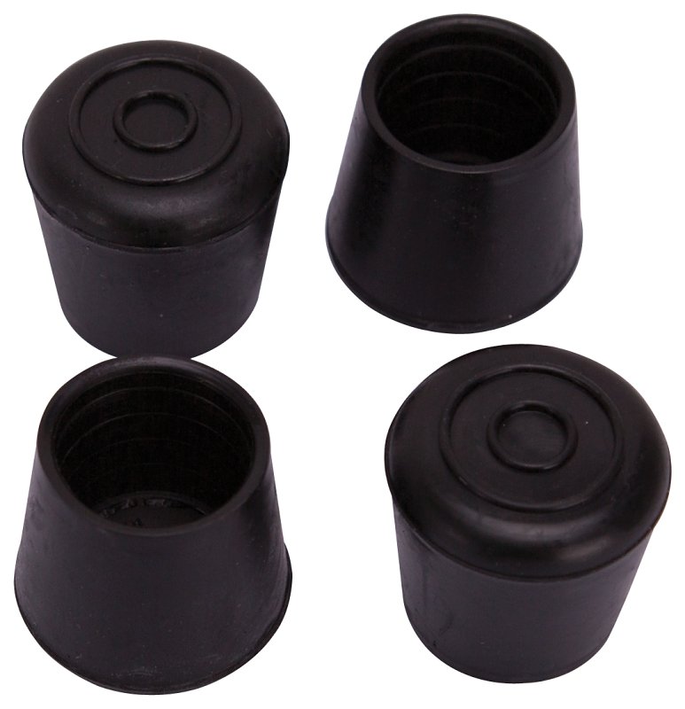 FURNITRE LEG TIP BLK 1-1/8 IN 