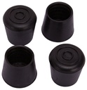 FURNITRE LEG TIP BLK 1-1/8 IN 