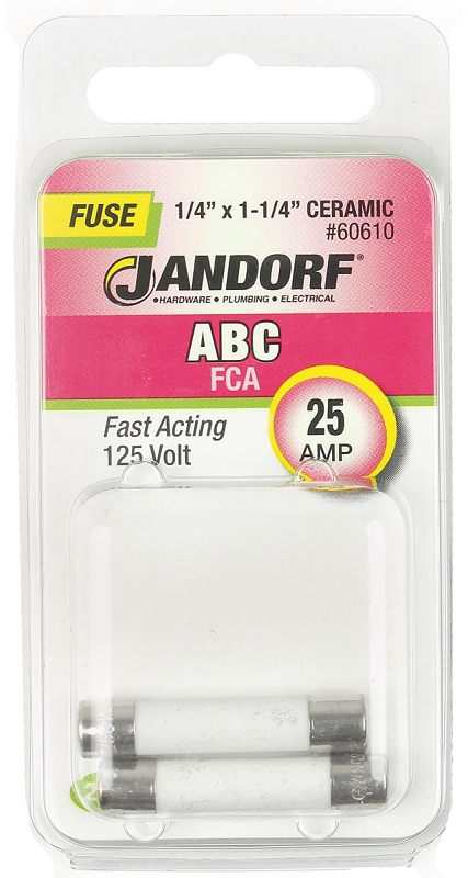 FUSE ABC 25A FAST ACTING      
