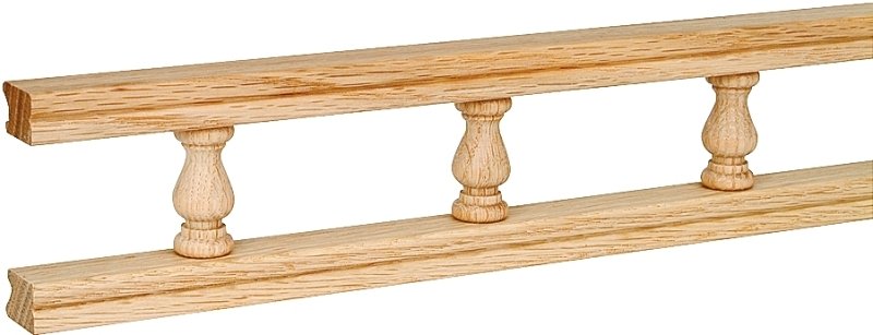 [6189278] GALLEY RAIL 6FT OAK           
