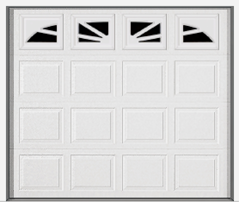 GARAGE DOOR 9X7FT WHITE  W/WND
