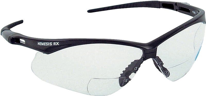 GLASSES SAFETY BLK/CLR 2.0 RX 