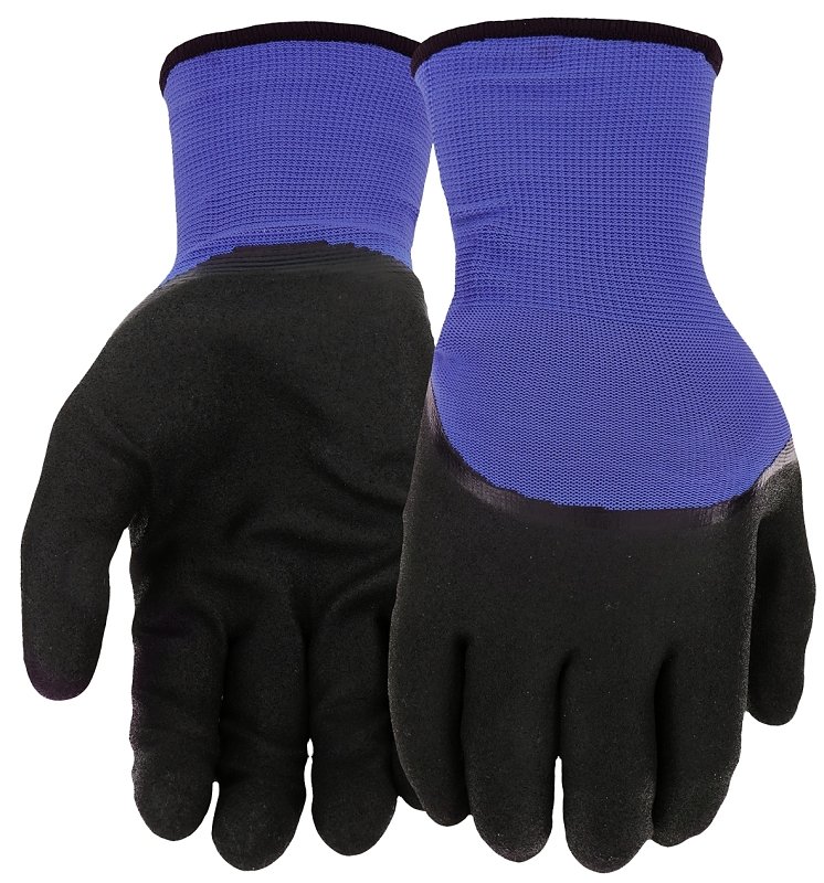 GLOVE NITRILE KNUCKLE BLUE MED