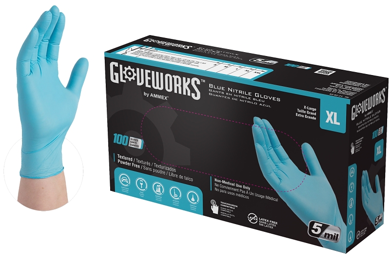 GLOVE NITRILE PWDR FR 5MIL XL 