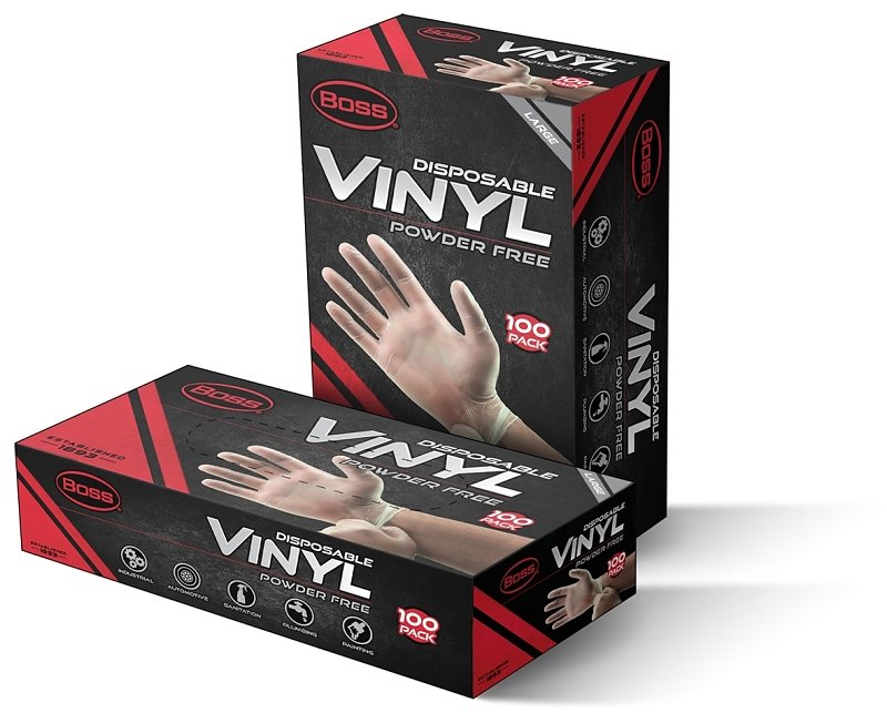 GLOVE VINYL CLEAR L 4MIL 100CT