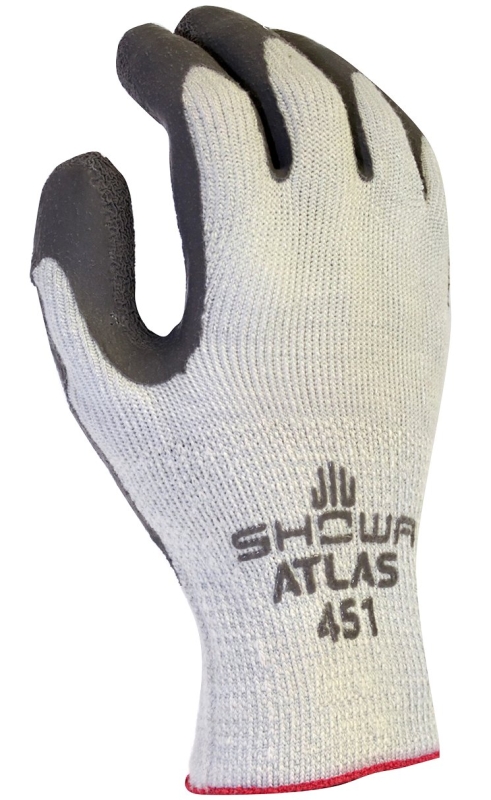 GLOVE WORK GRAY W/GRAY DIP LG 