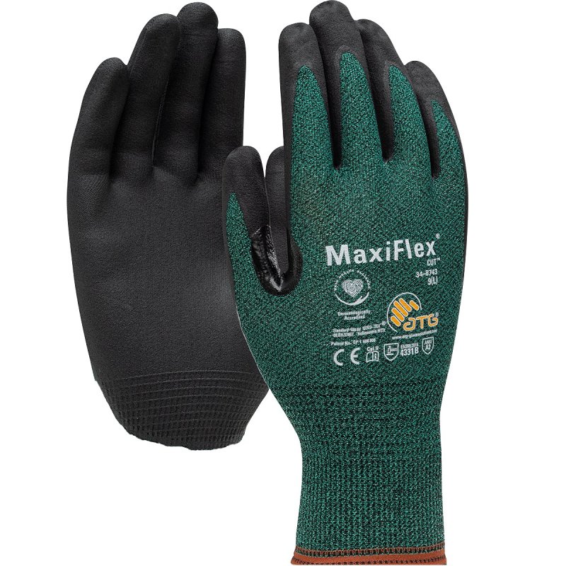 GLOVES CUT-RES MIC-FOAM BLK XL
