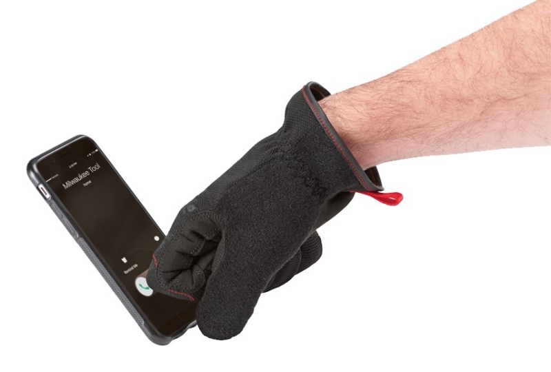 GLOVES WORK ELASTIC CUFF BLK L