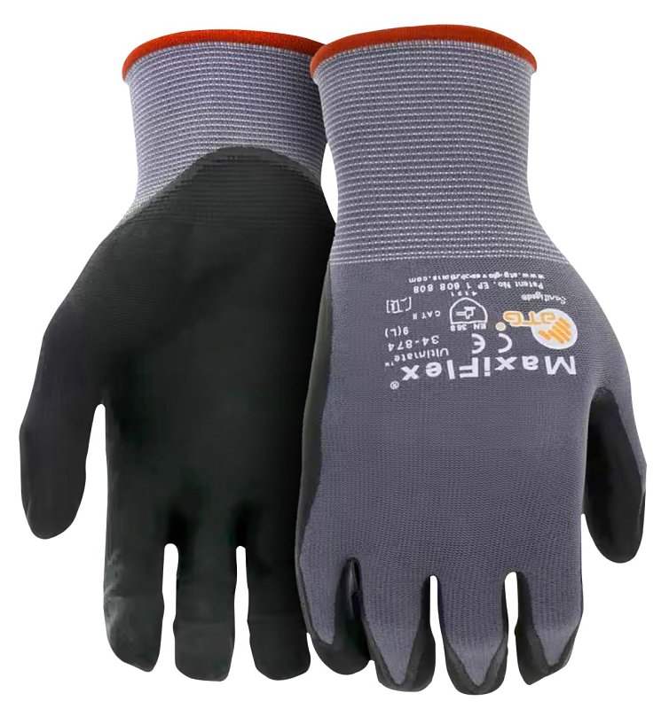 GLOVES WORK MIC-FOAM BLACK MED
