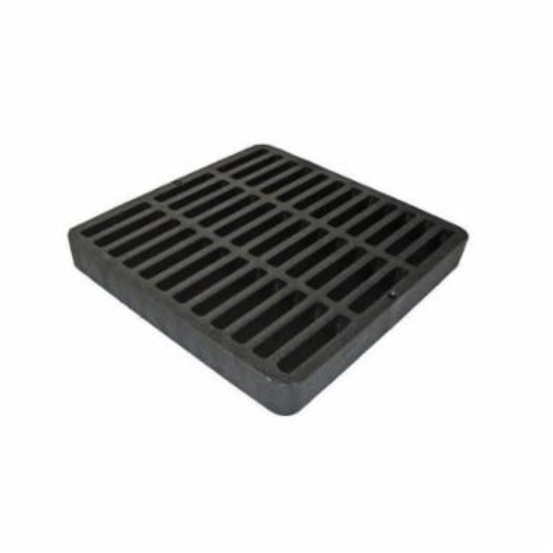 GRATE SQUARE BLACK 9IN        