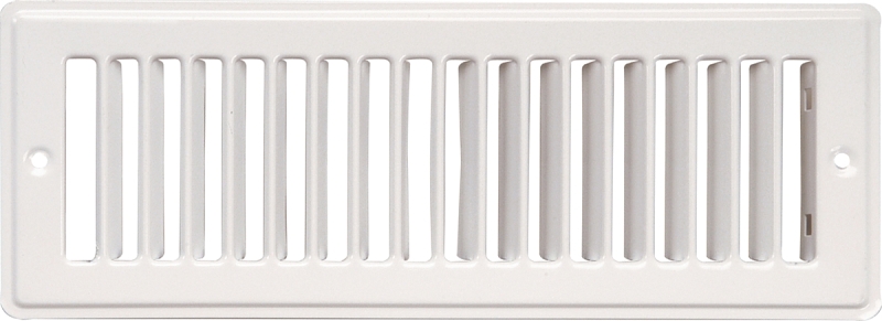 GRILL RETURN AIR 4X10IN WHT   