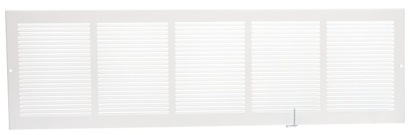 GRILLE SIDEWALL WHITE 30INX8IN