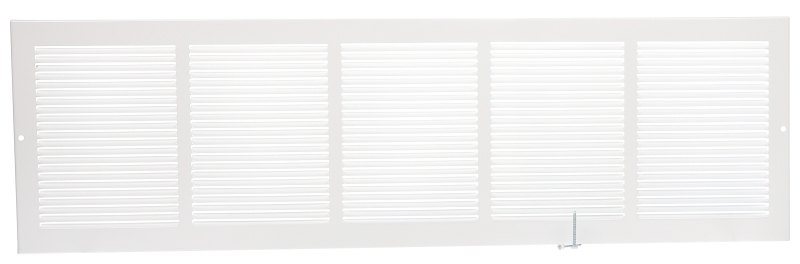 GRILLE SIDEWALL WHITE 30INX8IN