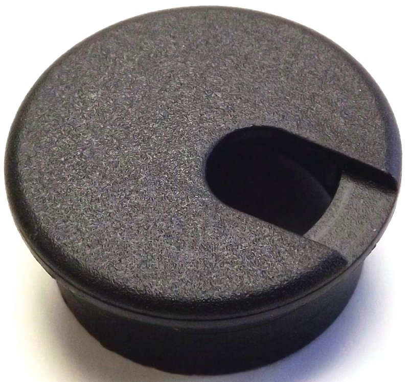 GROMMET DESK BLK 1-1/2IN      
