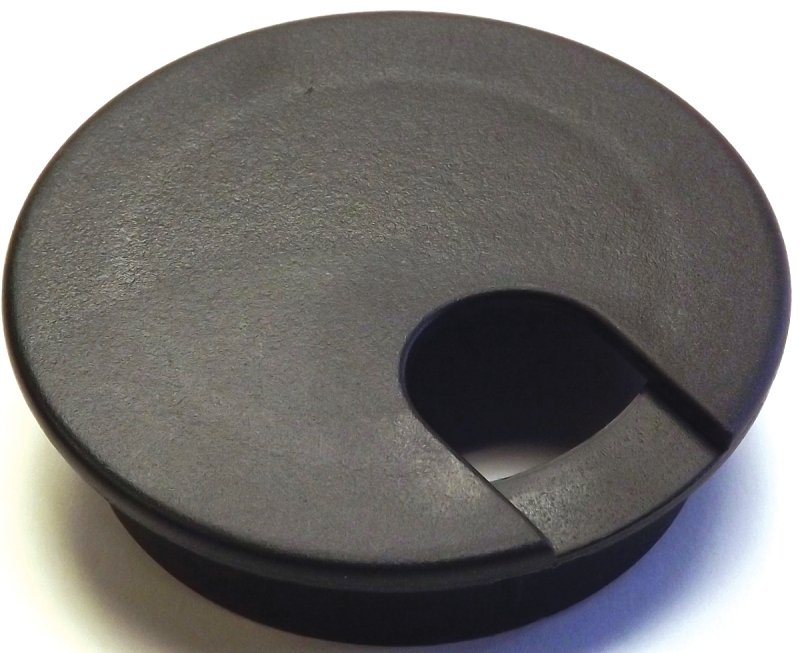 GROMMET DESK BLK 2-1/2IN      