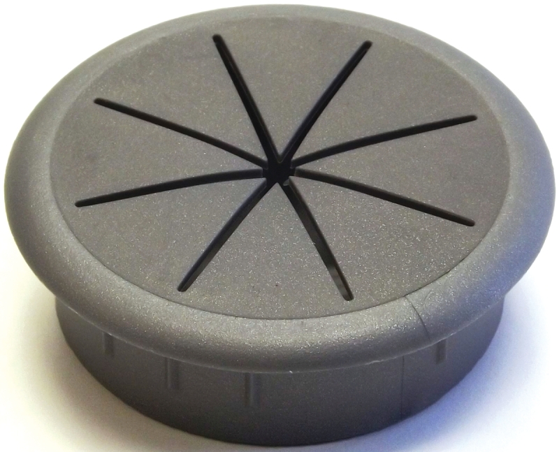 GROMMET DESK MET SLVR 2-3/8IN 