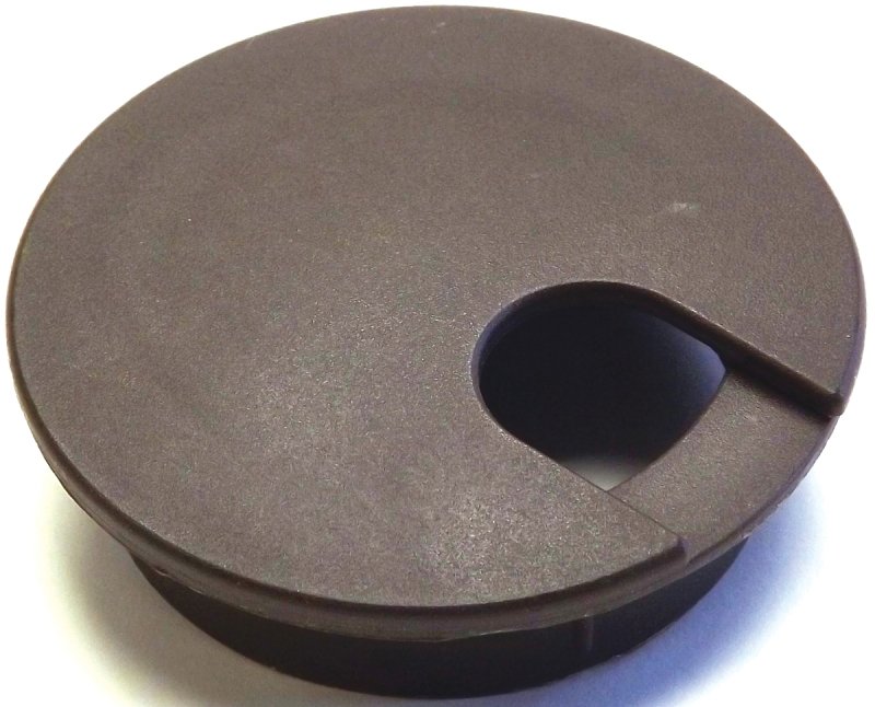 GROMMET DESK WAL BRN 2-1/2IN  