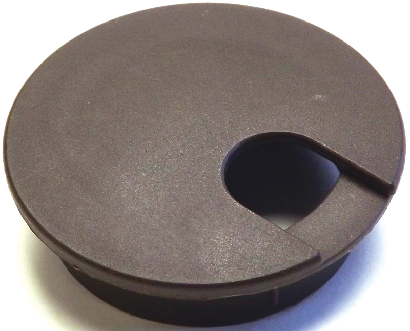 GROMMET DESK WAL BRN 2-1/2IN  