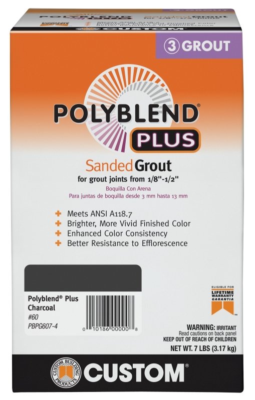 [1515030] GROUT TILE SANDED CHARCOAL 7LB