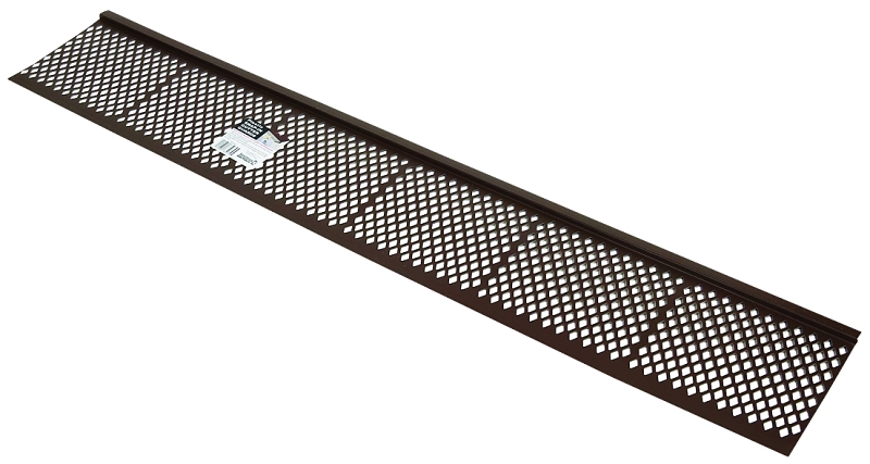 GUARD GUTTER PLASTIC BROWN 3FT