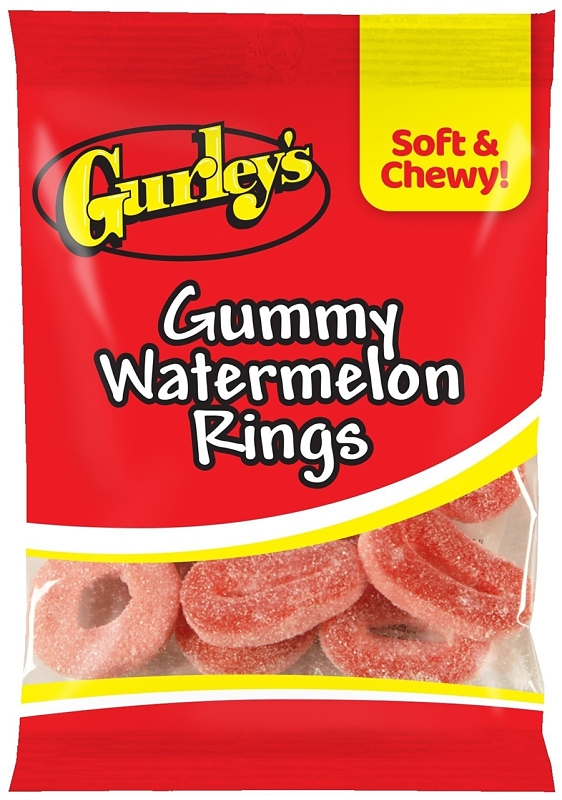 GUMMY WATERMELON RINGS 5OZ    