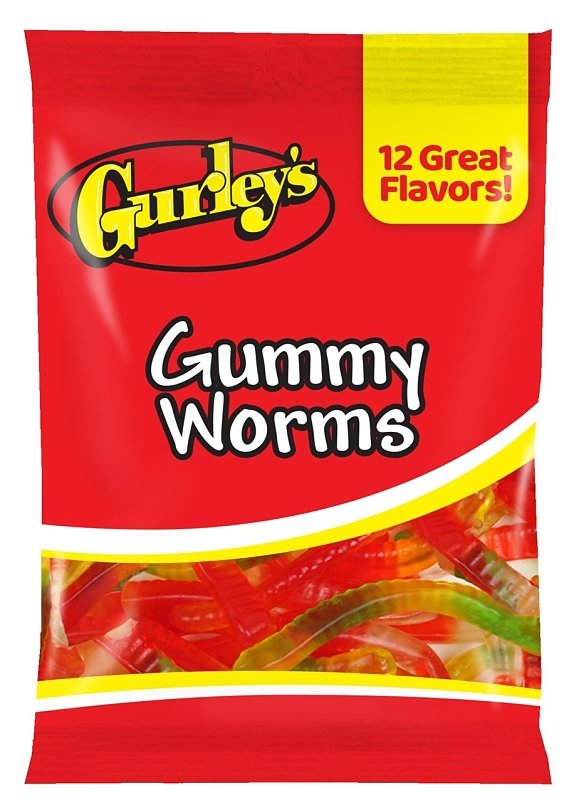 GUMMY WORMS GURLEYS 5.75OZ    