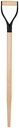 HANDLE SHOVEL STEEL D WOOD 30"