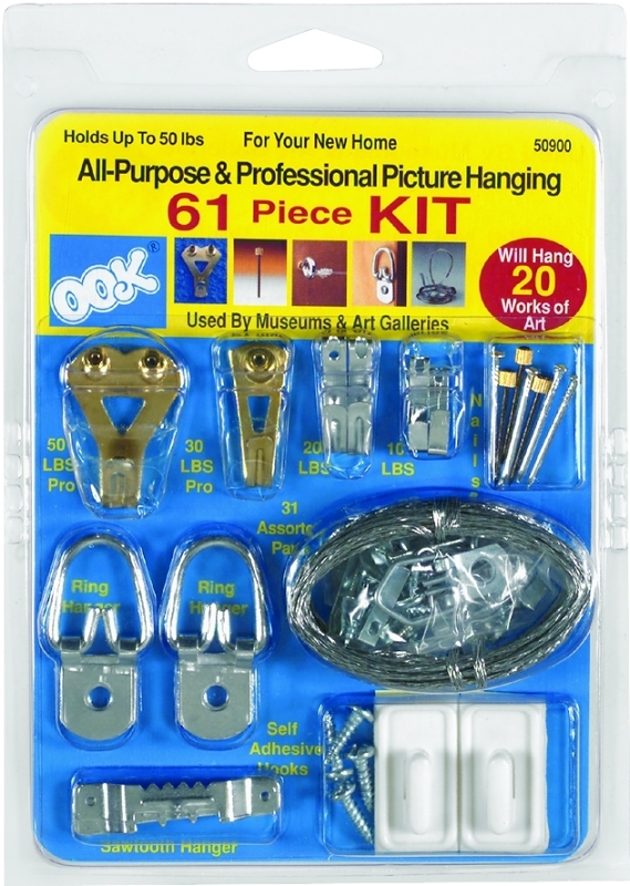 HANGER PICTURE KIT 61PC ASSTD 