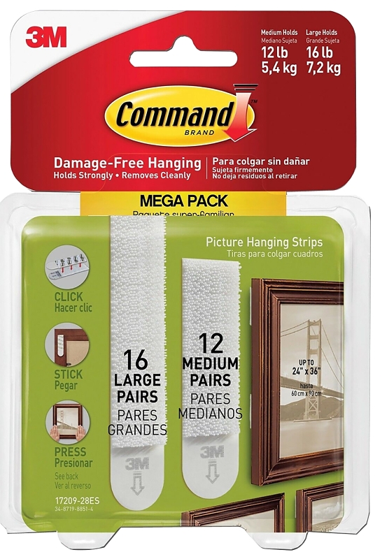 HANGER PICTURE STRIP FOAM 4LB 