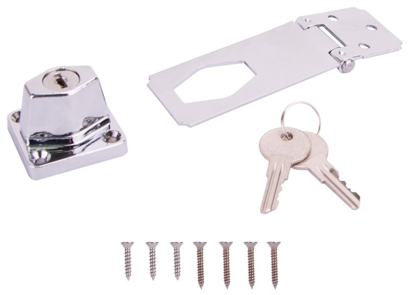 [1382233] HASP SAFETY KYD 3-1/2 CHROME  