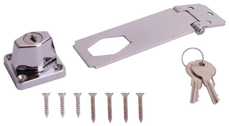 [1385228] HASP SAFETY KYD 4-1/2 CHROME  