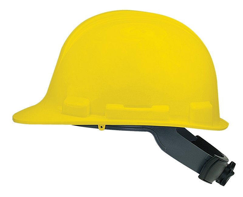[1601475] HAT SAFETY YLW W/FAST-TRAC SPN