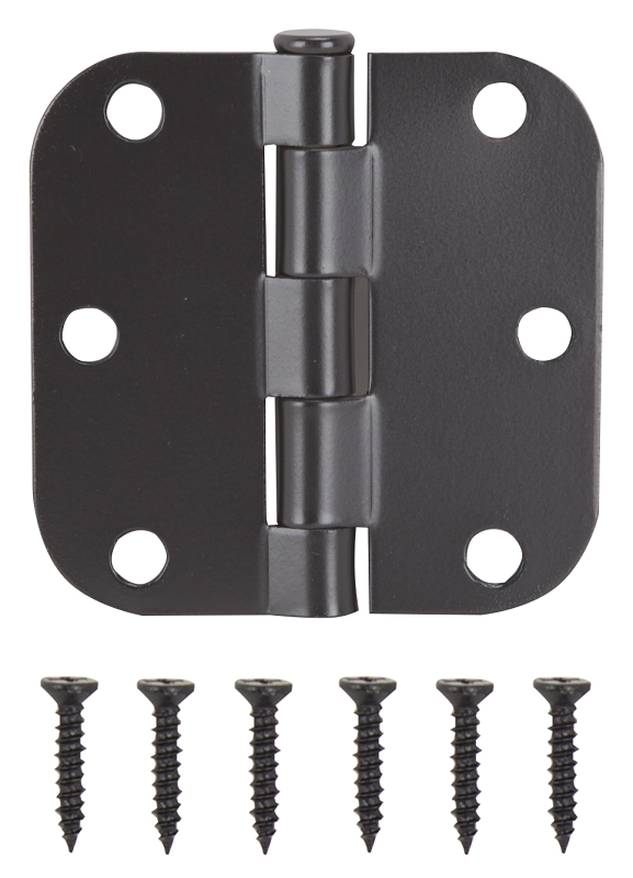 HINGE DOOR 5/8 RND CNR OIL BRZ