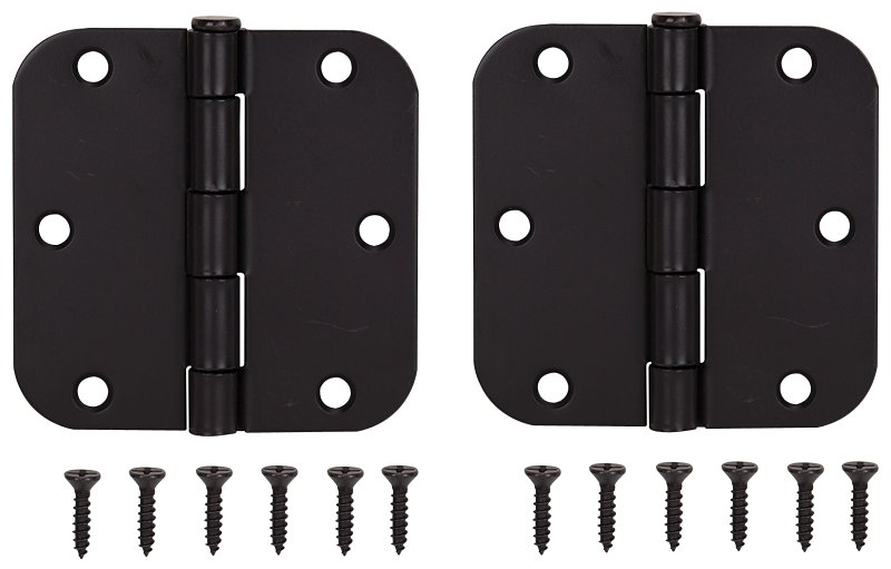 HINGE DOOR RD 3.5X3.5IN ORB   